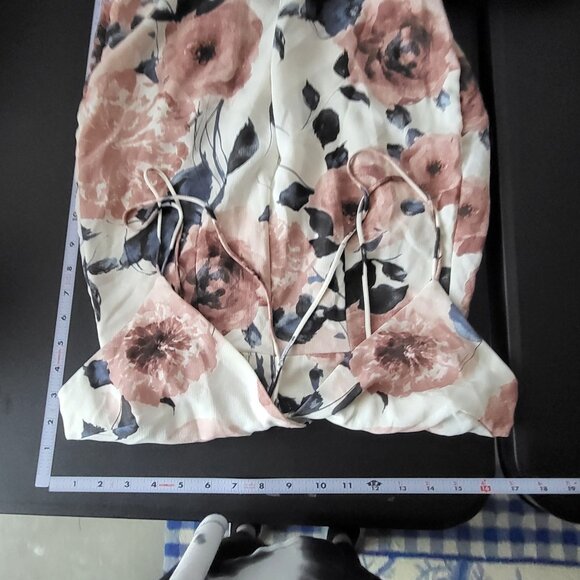 Lush Womens Floral Sleeveless Asymmetrical Dress Size Medium Boho Dainty Summer - Picture 5 of 11